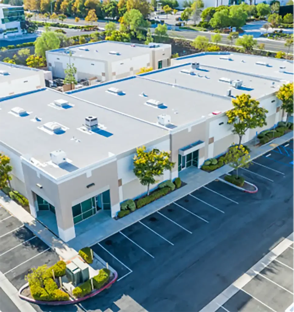Exterior of an industrial building