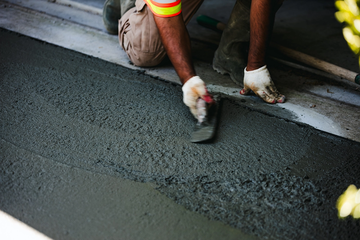 concrete curbing installation