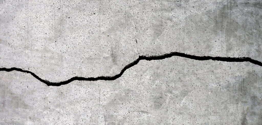 Asphalt crack requiring repair and crack filling