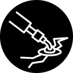 Crack Filling Construction Icon - Pro Pave Inc Services