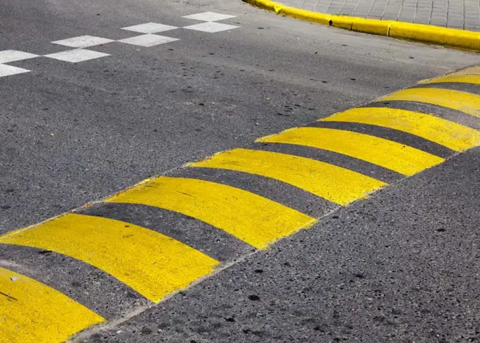 Speed Bump Road Safety Feature installed by Pro-Pave in Virginia